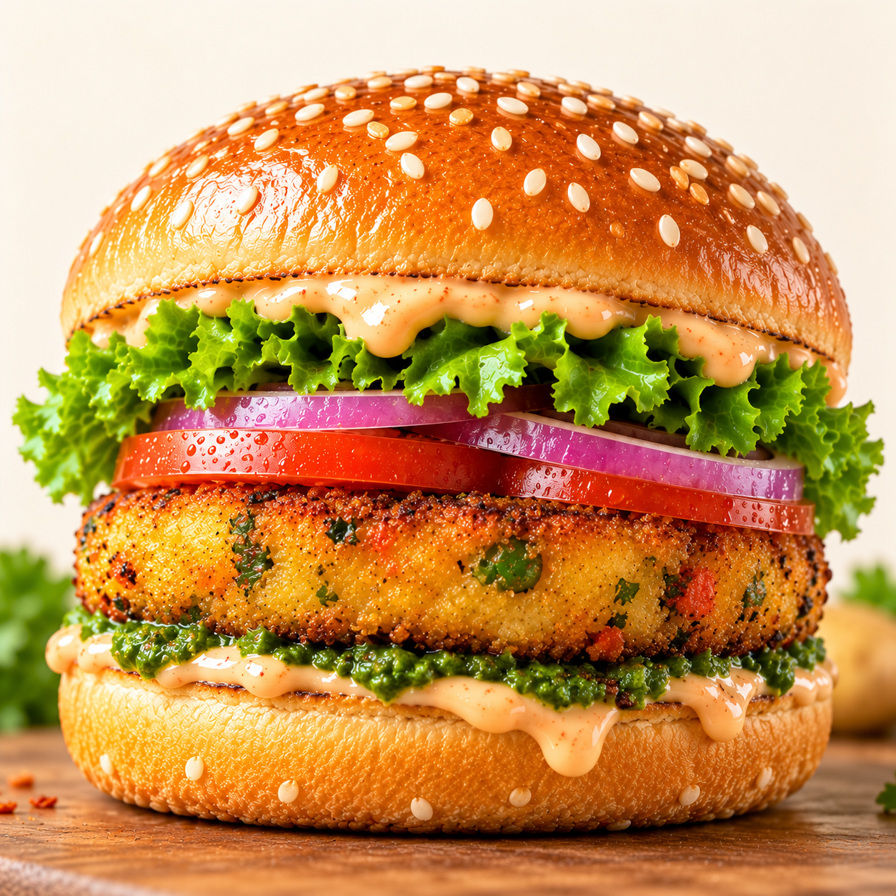 Aloo Tikki Burger Aloo Tikki Burger - Image 1